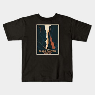 Black Canyon of the Gunnison National Park Vintage Kids T-Shirt